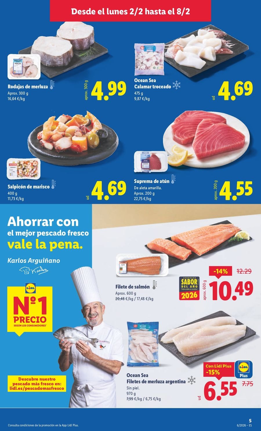 Ofertas de Lidl España de 2 a 8 febrero 2026 ofertas semanales