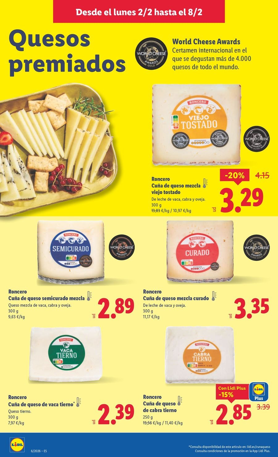 Ofertas de Lidl España de 2 a 8 febrero 2026 ofertas semanales