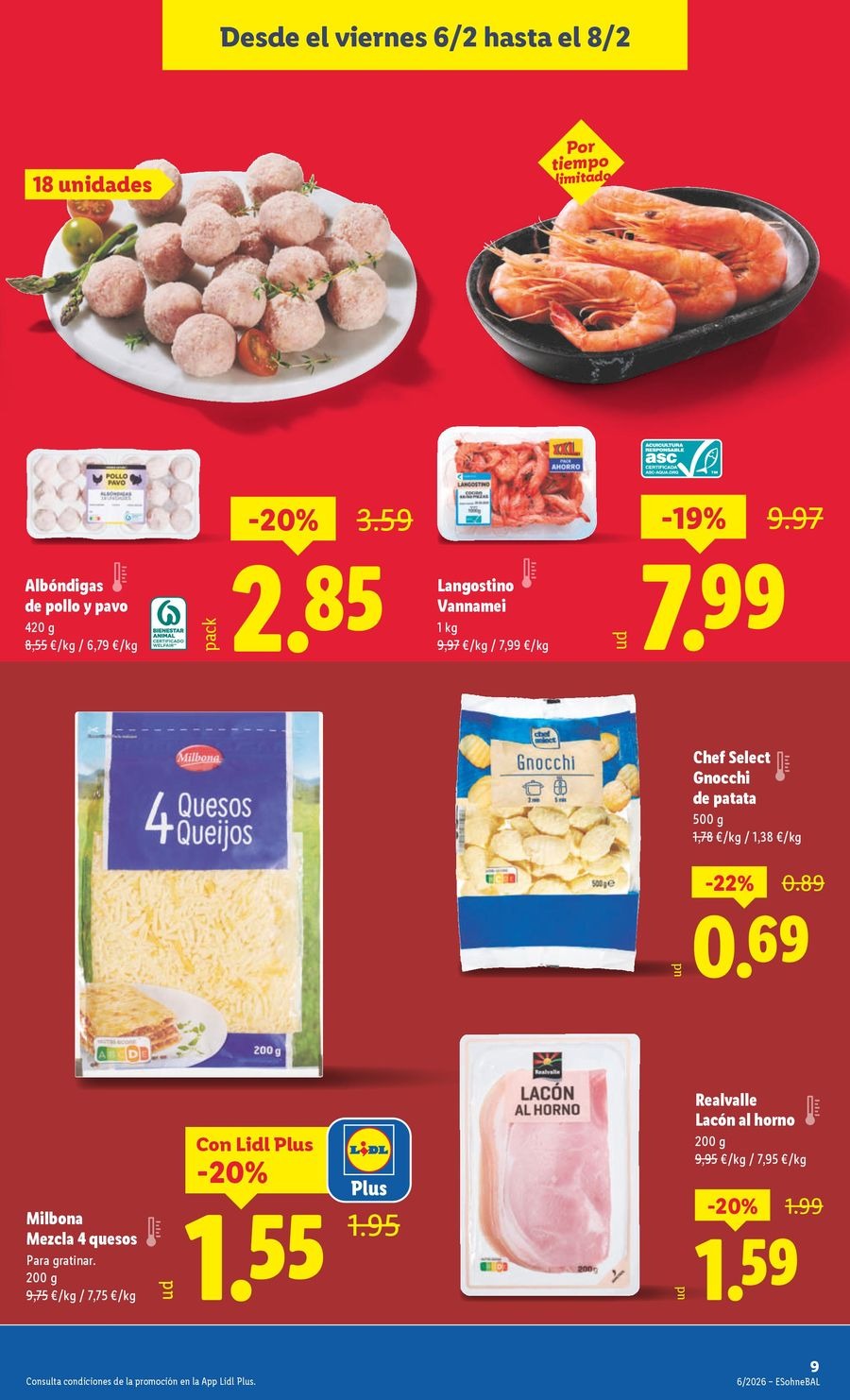 Ofertas de Lidl España de 2 a 8 febrero 2026 ofertas semanales