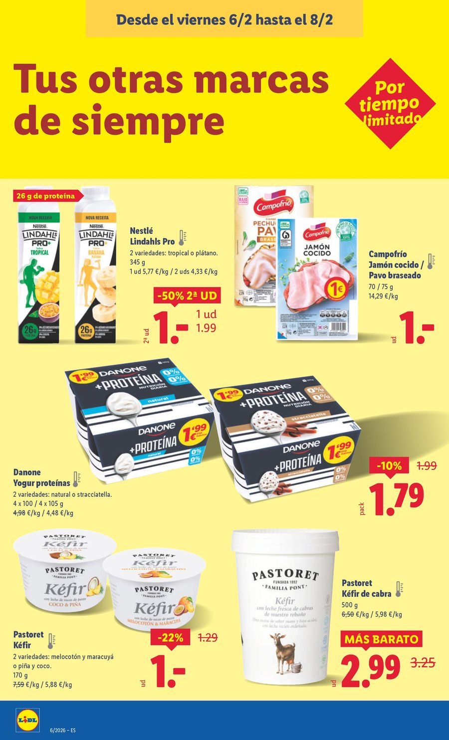 Ofertas de Lidl España de 2 a 8 febrero 2026 ofertas semanales