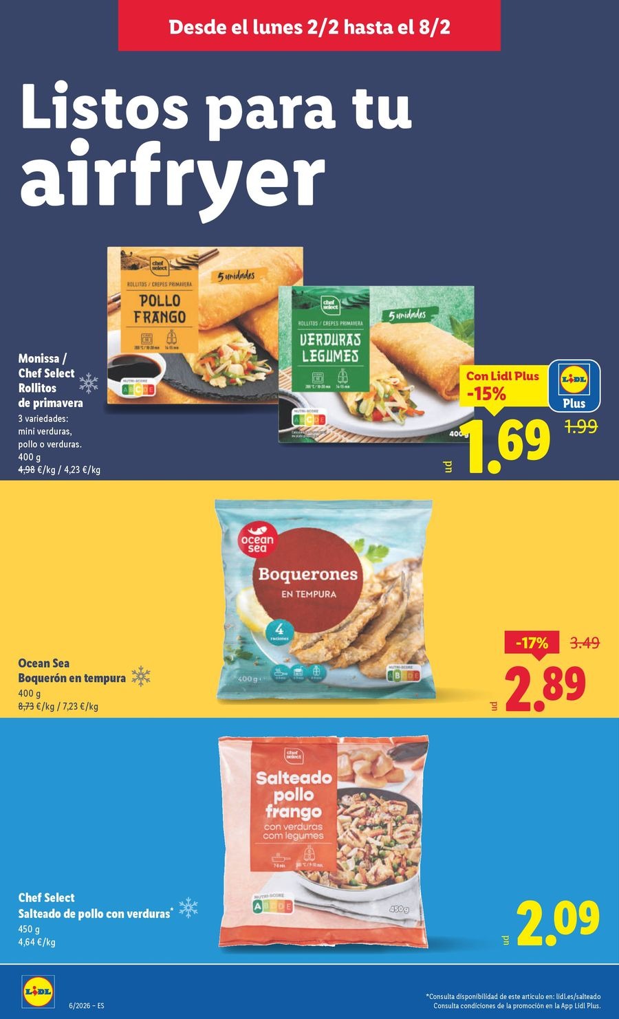 Ofertas de Lidl España de 2 a 8 febrero 2026 ofertas semanales