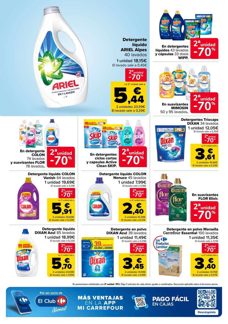 Ofertas de Carrefour España de 27 enero a 11 febrero 2026 50% QUE VUELVE + 2ªUD. A%L -70