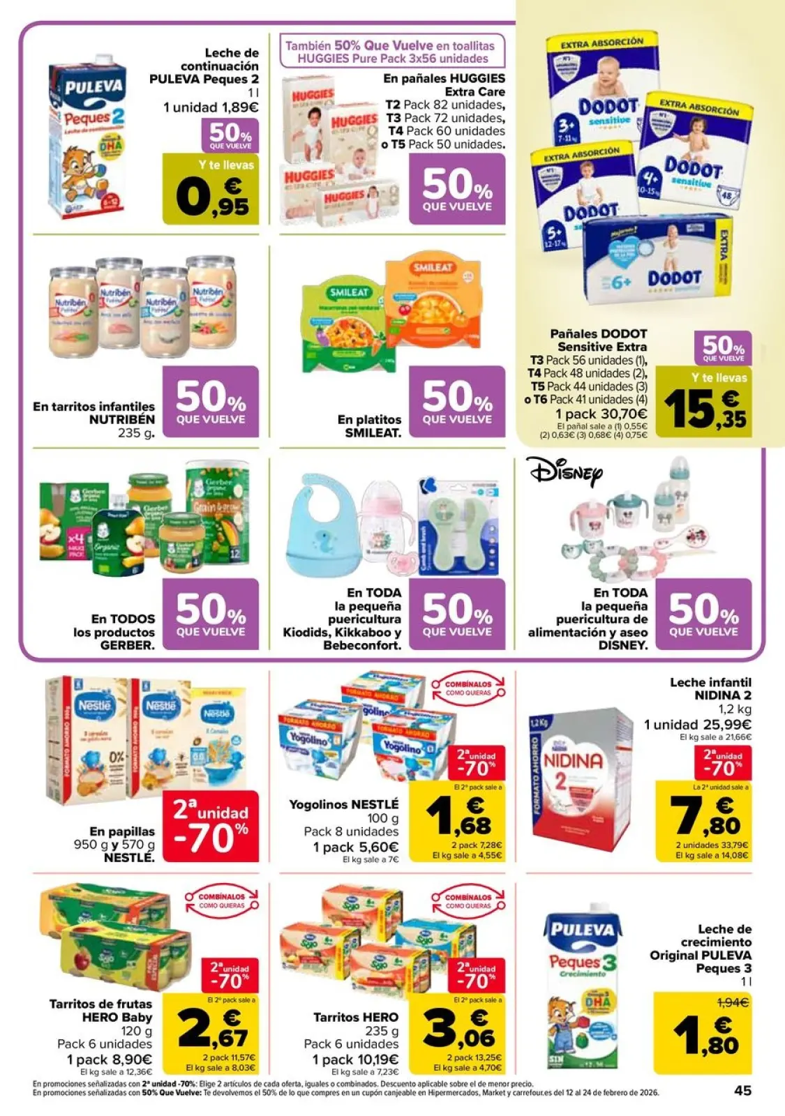صفحة 45 ضمن استرجع 50% + خصم إضافي (حتى 70%) في كارفور إسبانيا