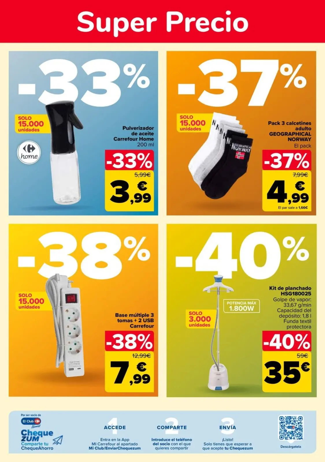 صفحة 59 ضمن استرجع 50% + خصم إضافي (حتى 70%) في كارفور إسبانيا