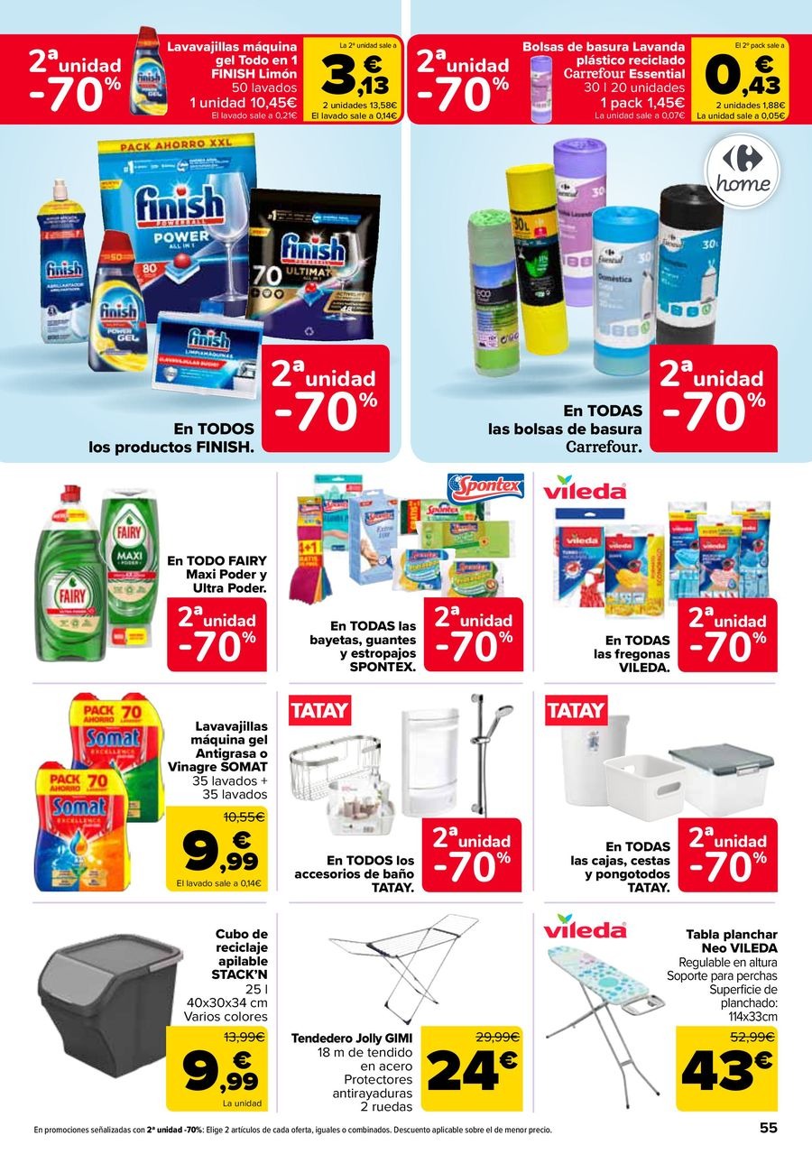 Ofertas de Carrefour España de 27 enero a 11 febrero 2026 50% QUE VUELVE + 2ªUD. A%L -70