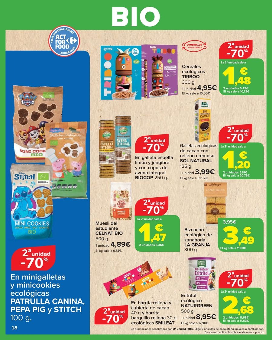 Ofertas de Carrefour España de 27 enero a 11 febrero 2026 Ofertas BIO