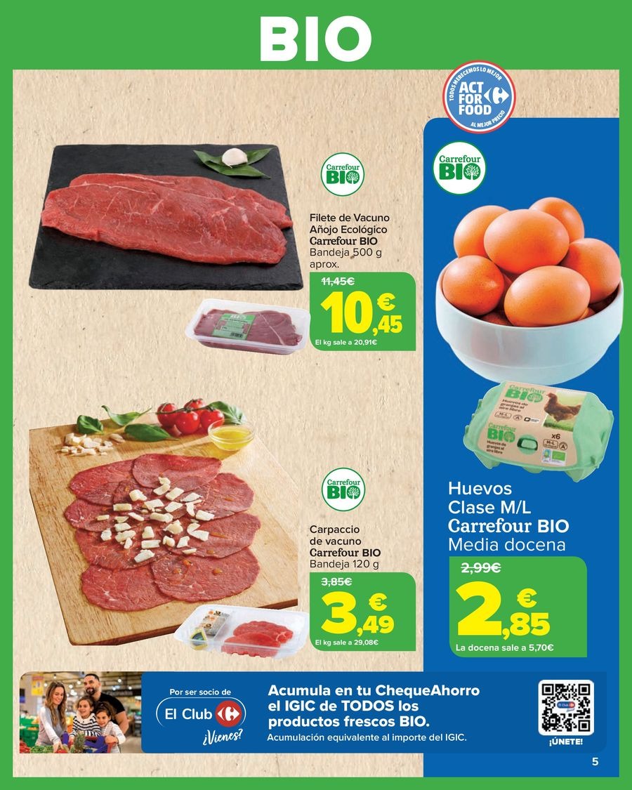 Ofertas de Carrefour España de 27 enero a 11 febrero 2026 Ofertas BIO