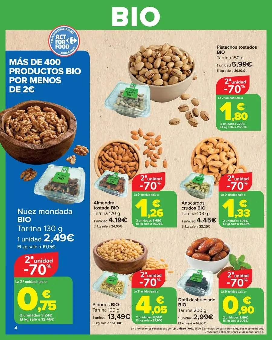 Ofertas de Carrefour España de 27 enero a 11 febrero 2026 Ofertas BIO
