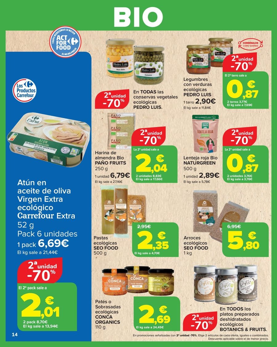 Ofertas de Carrefour España de 27 enero a 11 febrero 2026 Ofertas BIO