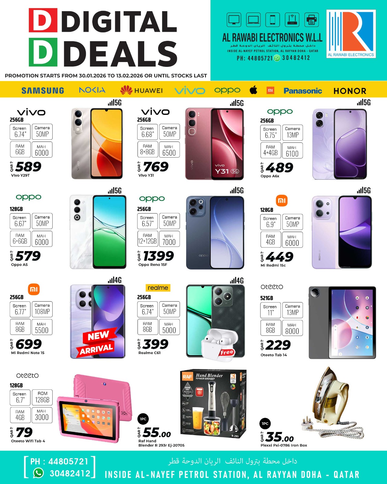 Ofertas de Electrónica Al Rawabi Katar de 30 enero a 13 febrero 2026 Ofertas digitales