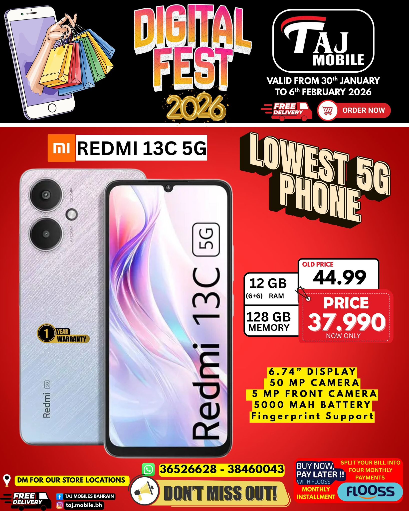 Taj Mobiles Bahrain Offers from 30 January to 6 February 2026 Digital Festival