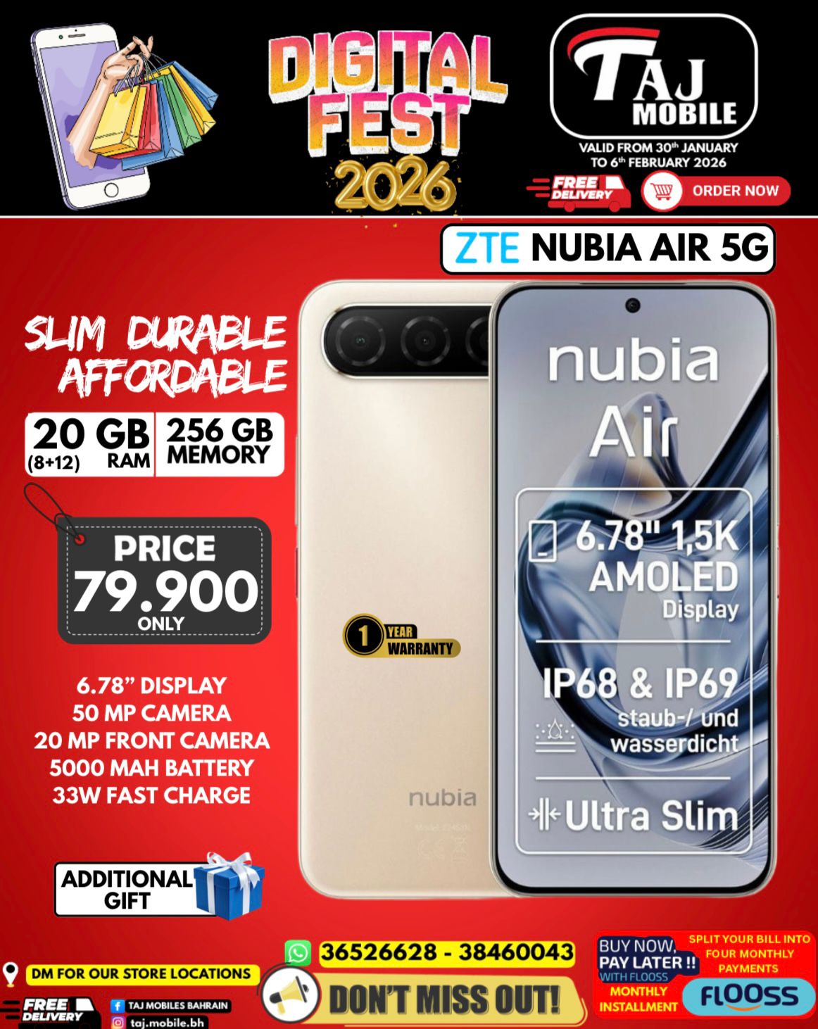 Taj Mobiles Bahrain Offers from 30 January to 6 February 2026 Digital Festival