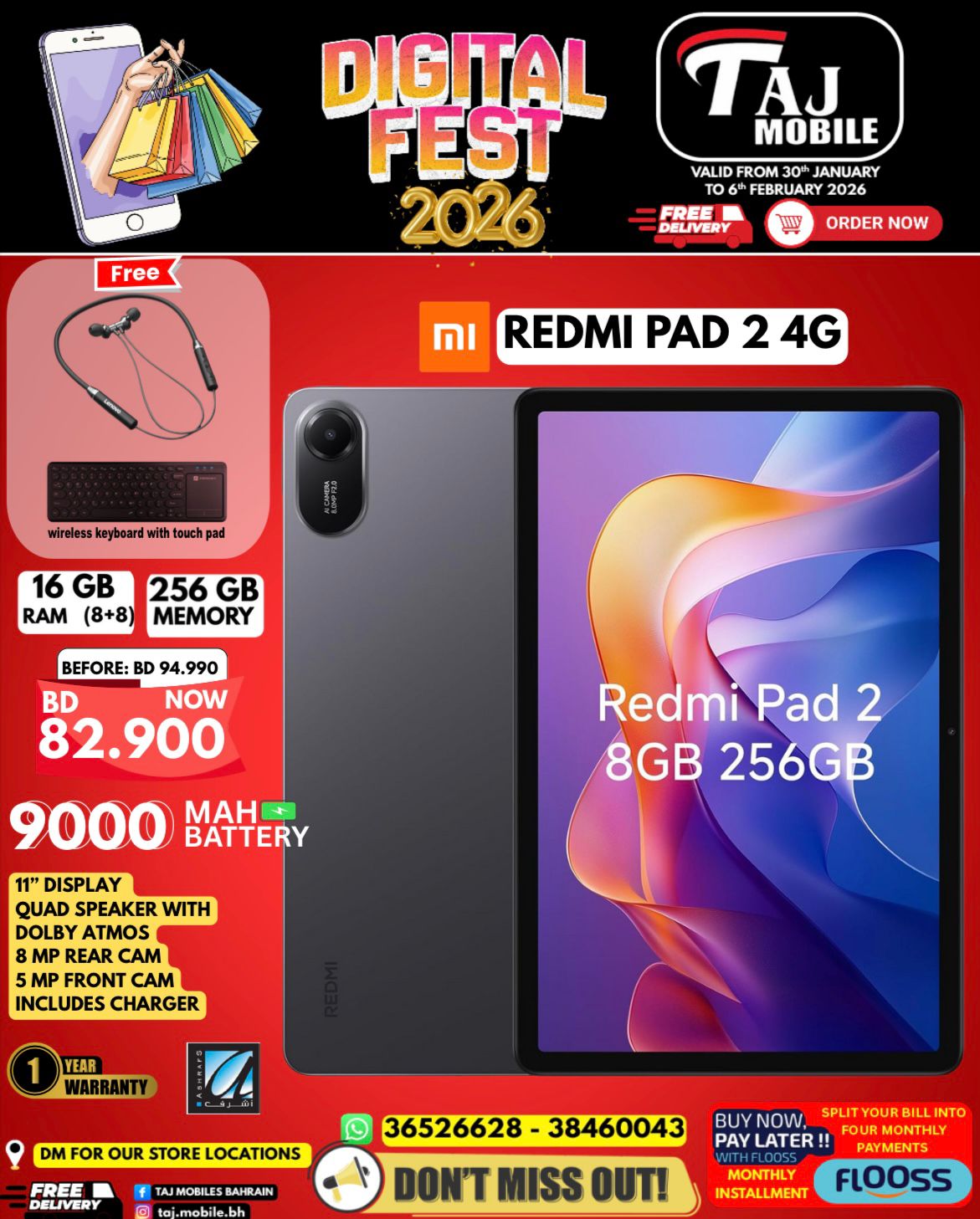 Taj Mobiles Bahrain Offers from 30 January to 6 February 2026 Digital Festival