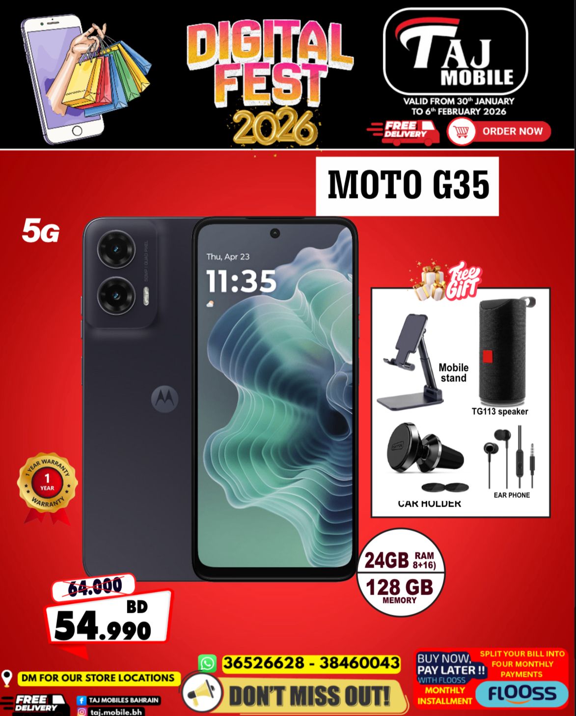 Taj Mobiles Bahrain Offers from 30 January to 6 February 2026 Digital Festival