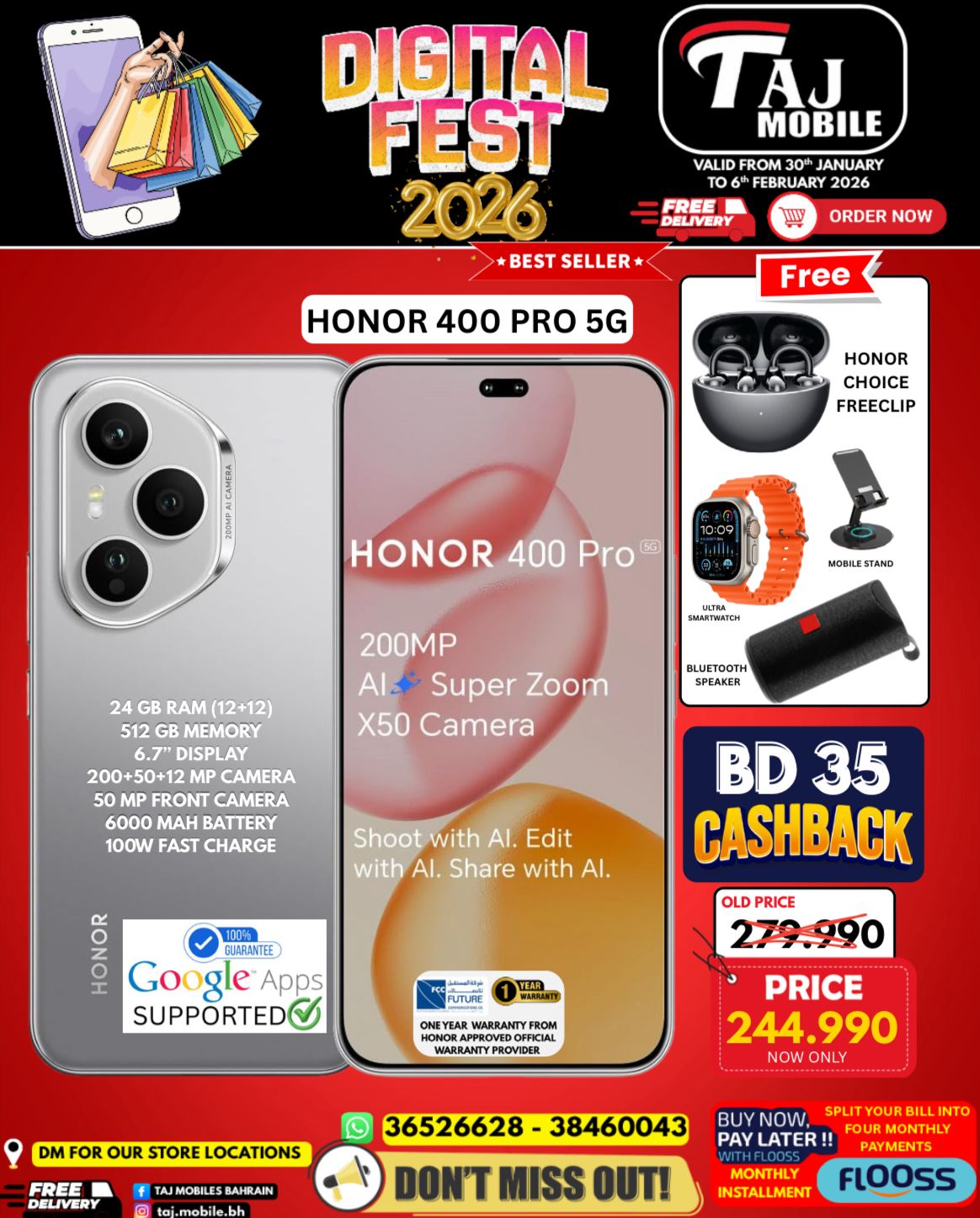 Taj Mobiles Bahrain Offers from 30 January to 6 February 2026 Digital Festival