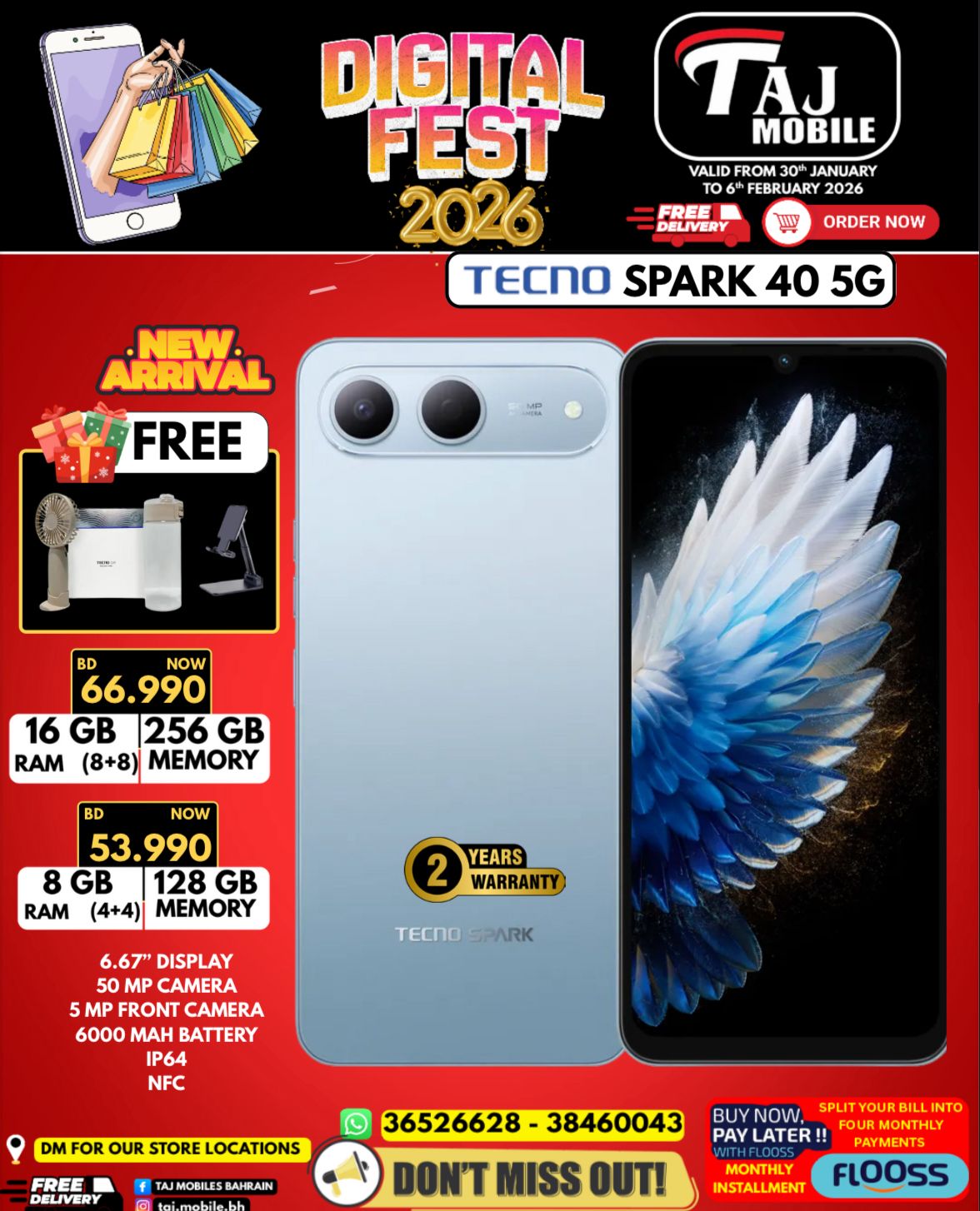 Taj Mobiles Bahrain Offers from 30 January to 6 February 2026 Digital Festival