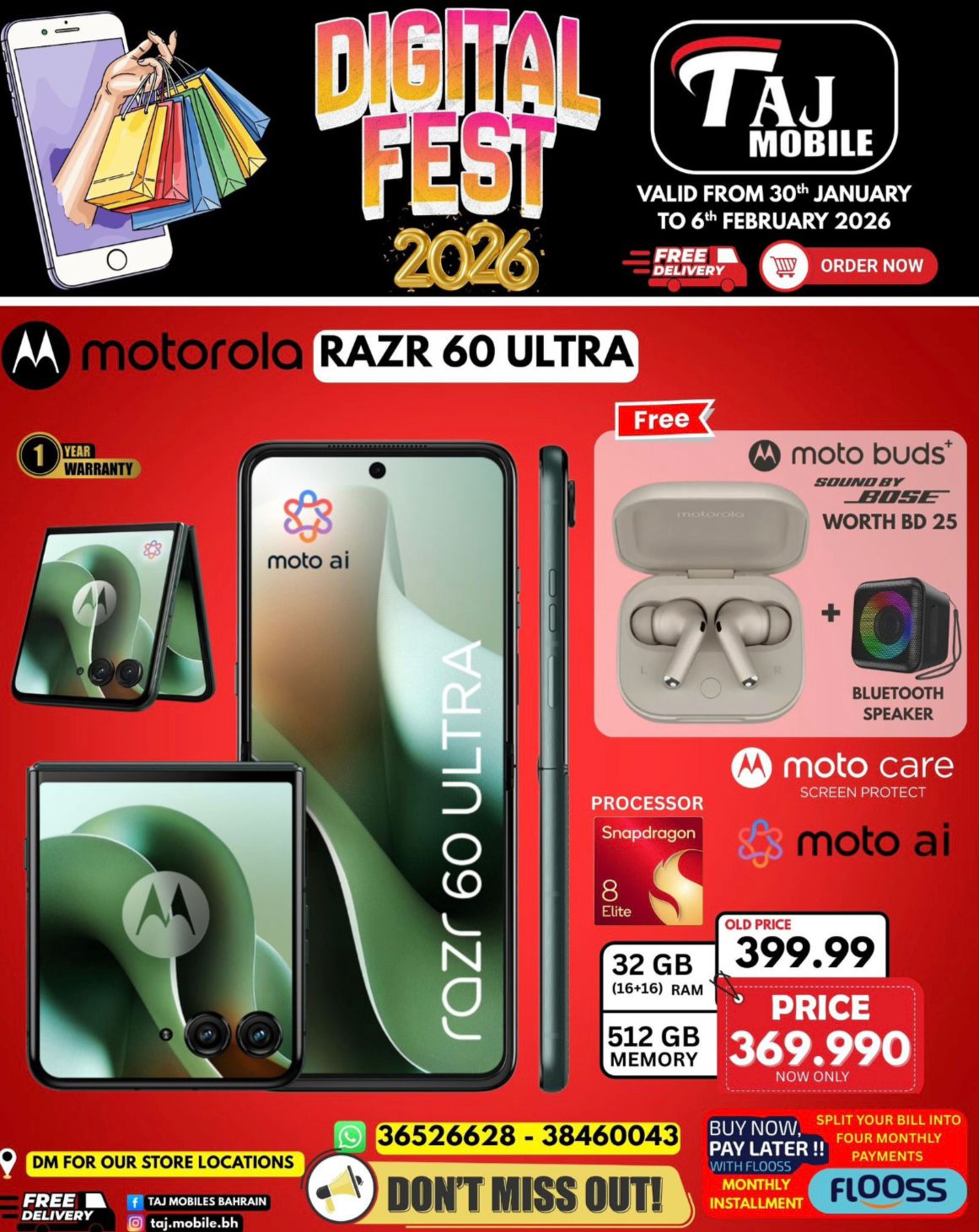 Taj Mobiles Bahrain Offers from 30 January to 6 February 2026 Digital Festival