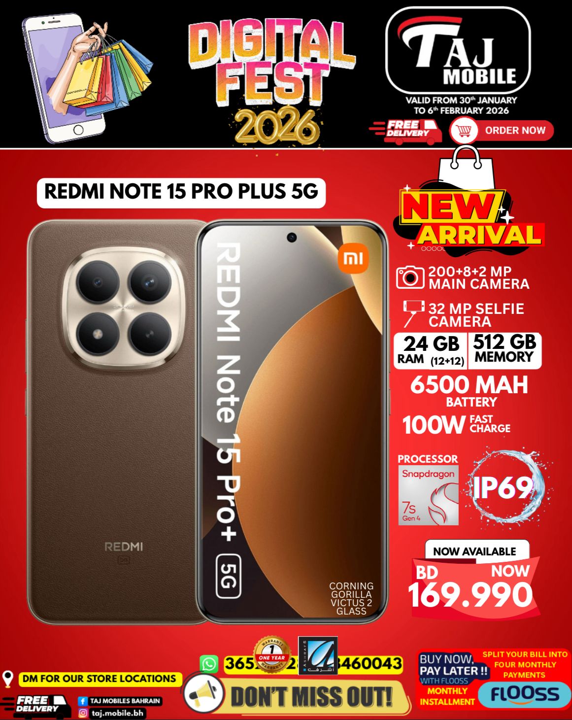 Taj Mobiles Bahrain Offers from 30 January to 6 February 2026 Digital Festival