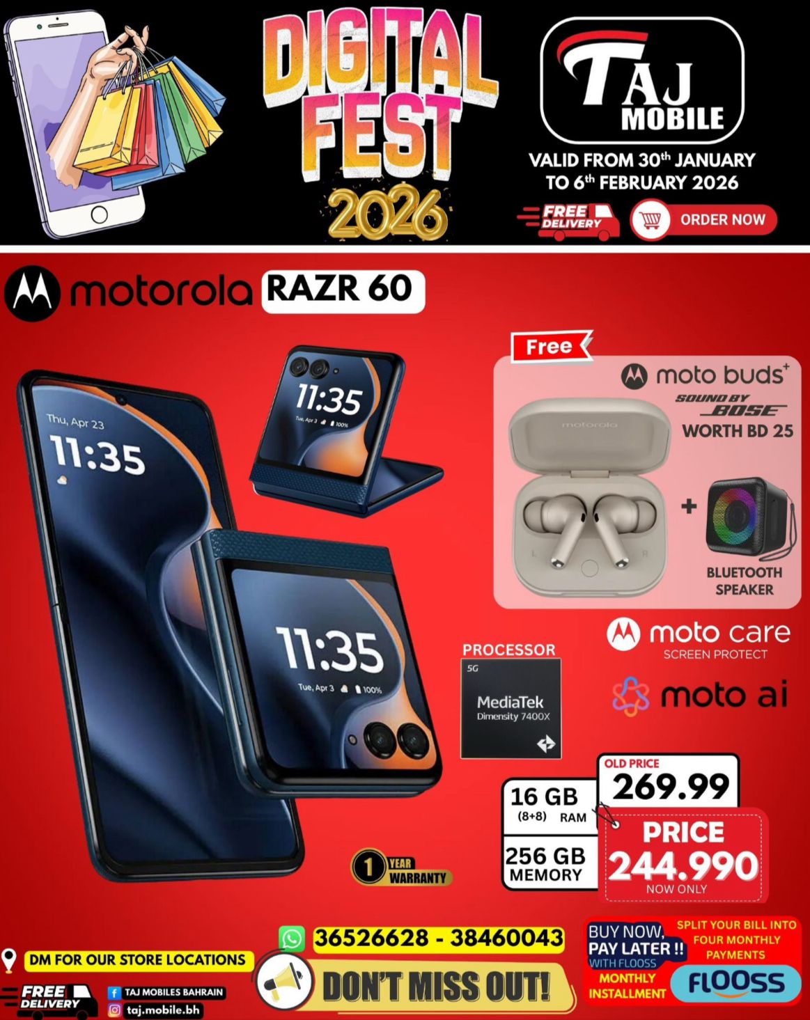 Taj Mobiles Bahrain Offers from 30 January to 6 February 2026 Digital Festival