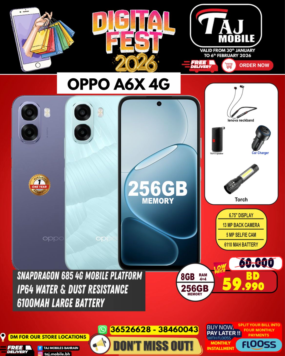 Taj Mobiles Bahrain Offers from 30 January to 6 February 2026 Digital Festival