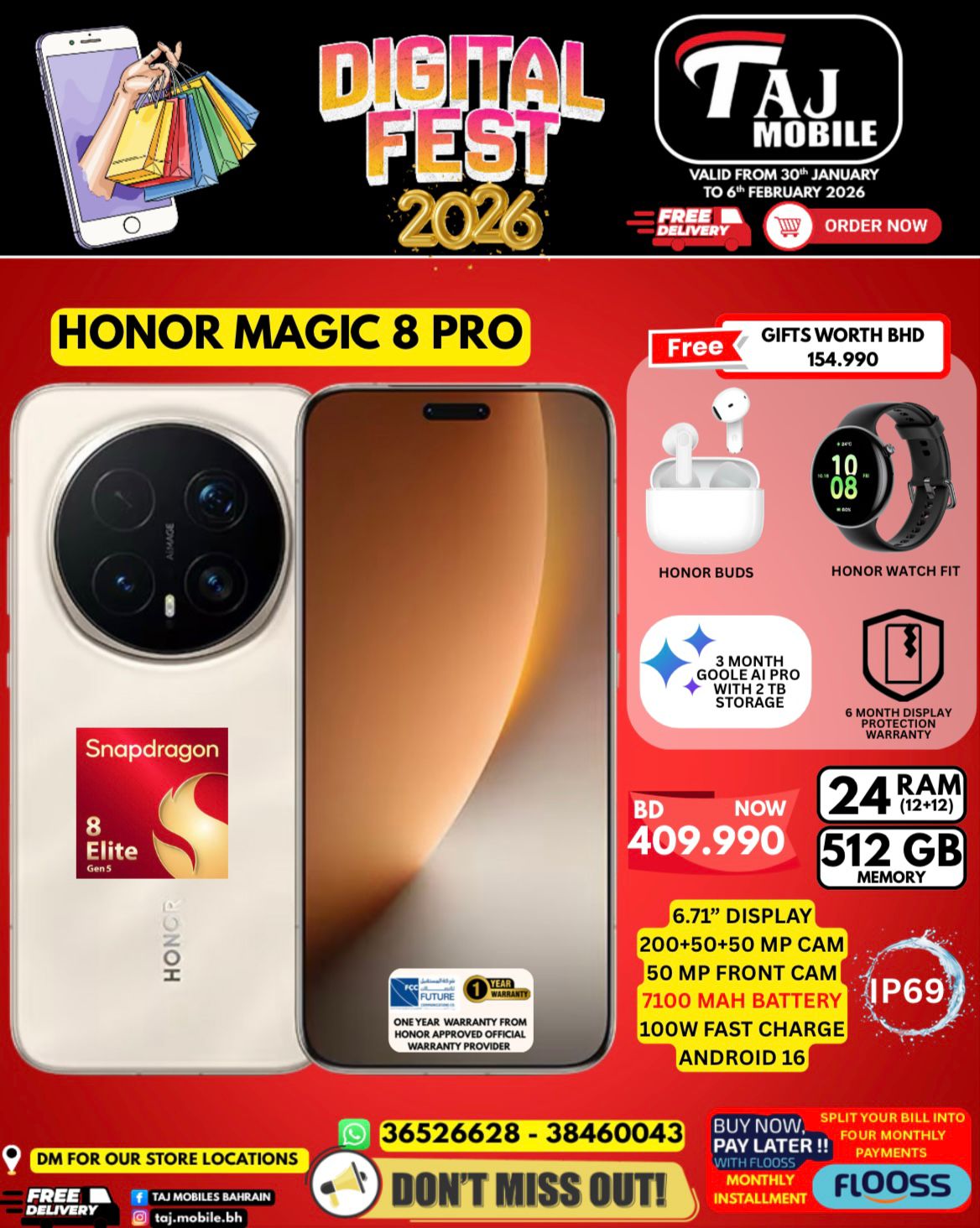 Taj Mobiles Bahrain Offers from 30 January to 6 February 2026 Digital Festival