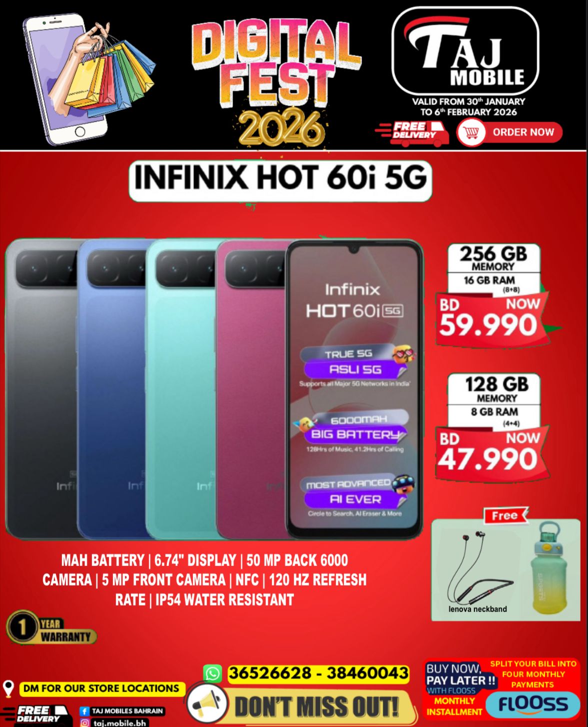 Taj Mobiles Bahrain Offers from 30 January to 6 February 2026 Digital Festival