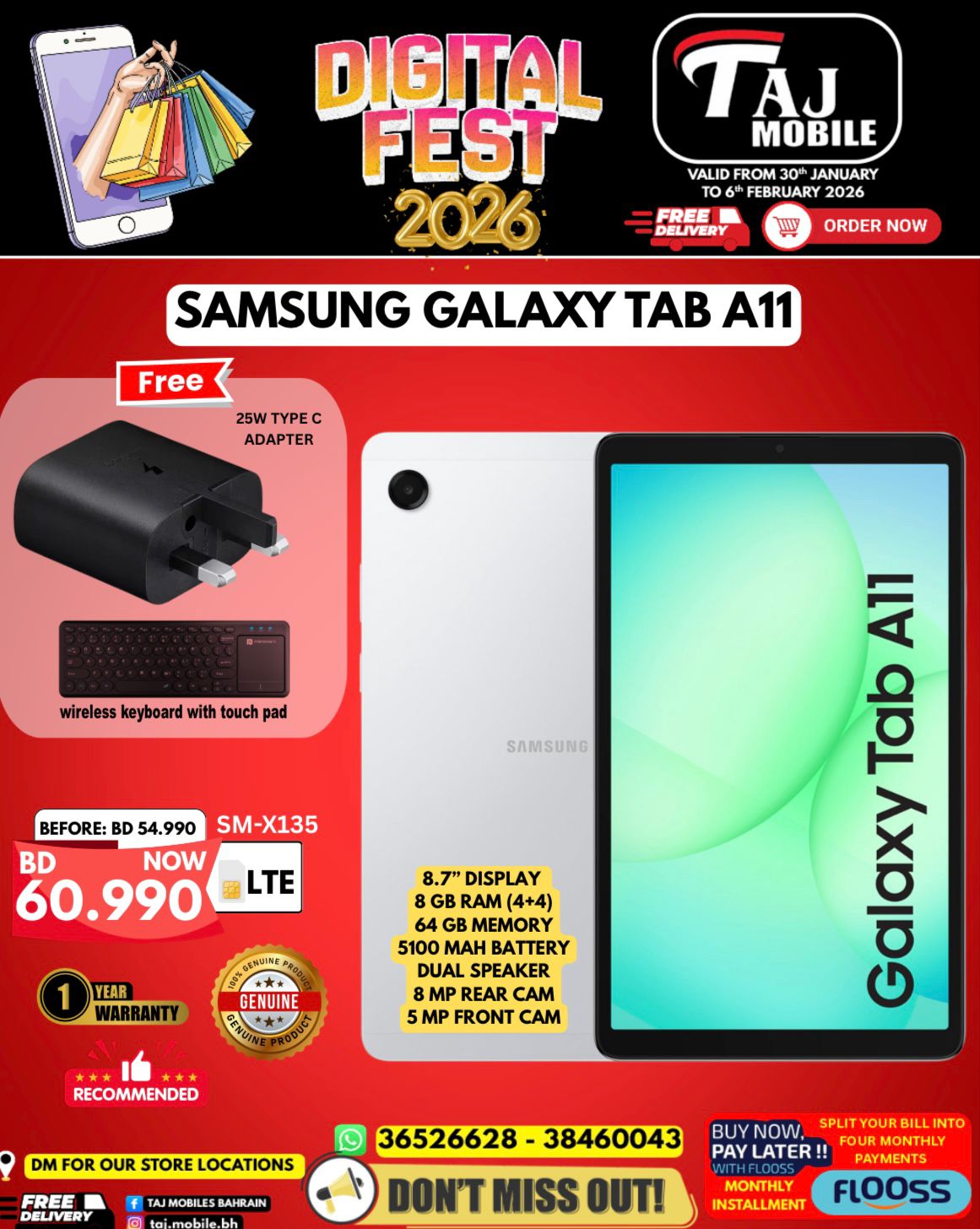 Taj Mobiles Bahrain Offers from 30 January to 6 February 2026 Digital Festival