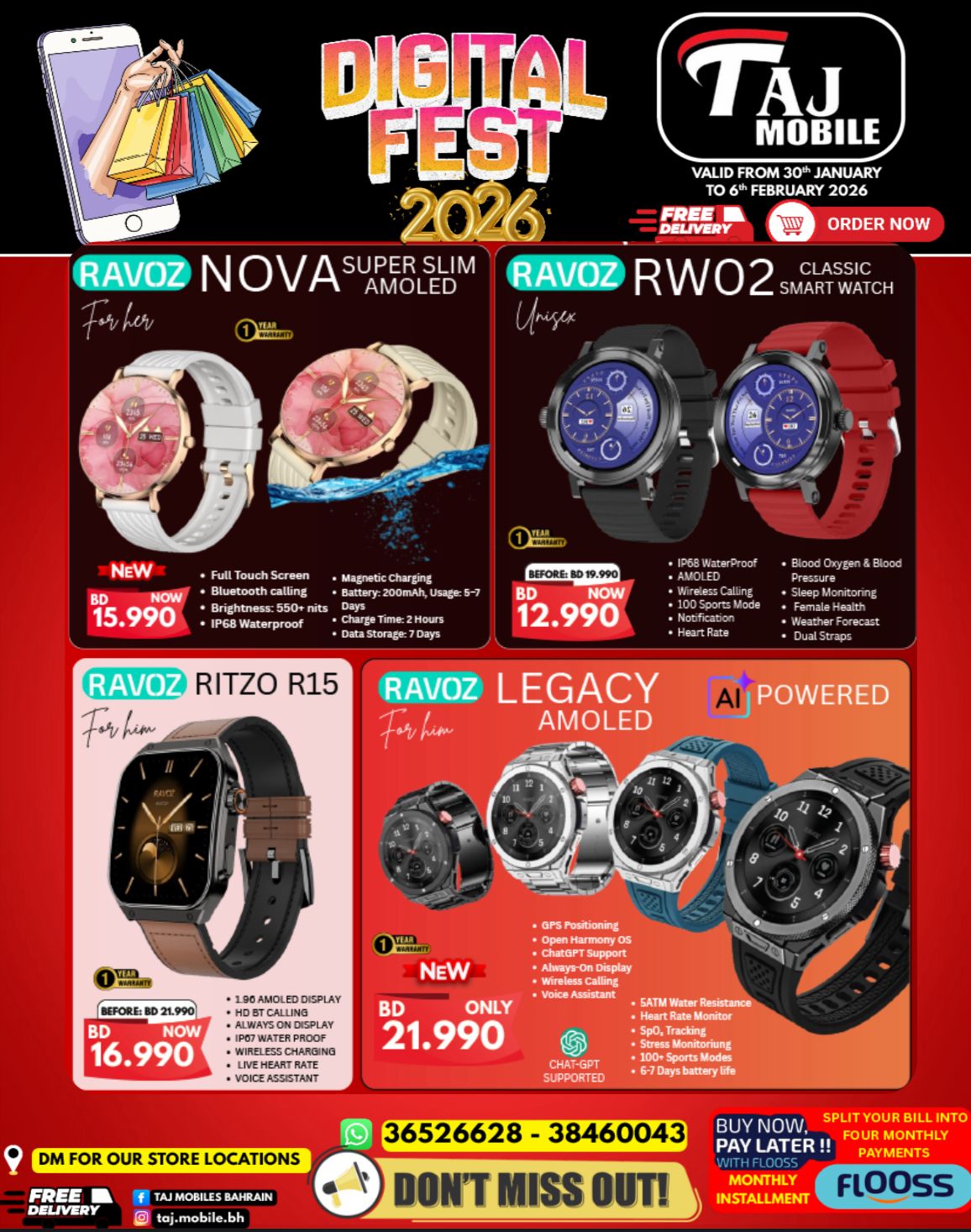 Taj Mobiles Bahrain Offers from 30 January to 6 February 2026 Digital Festival