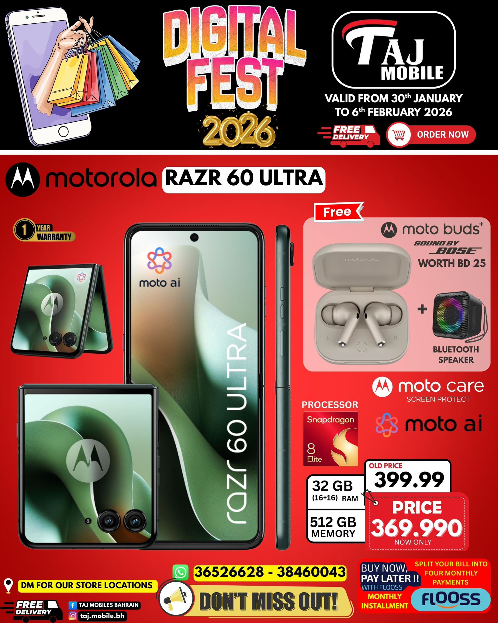 Taj Mobiles Bahrain Offers from 30 January to 6 February 2026 Digital Festival