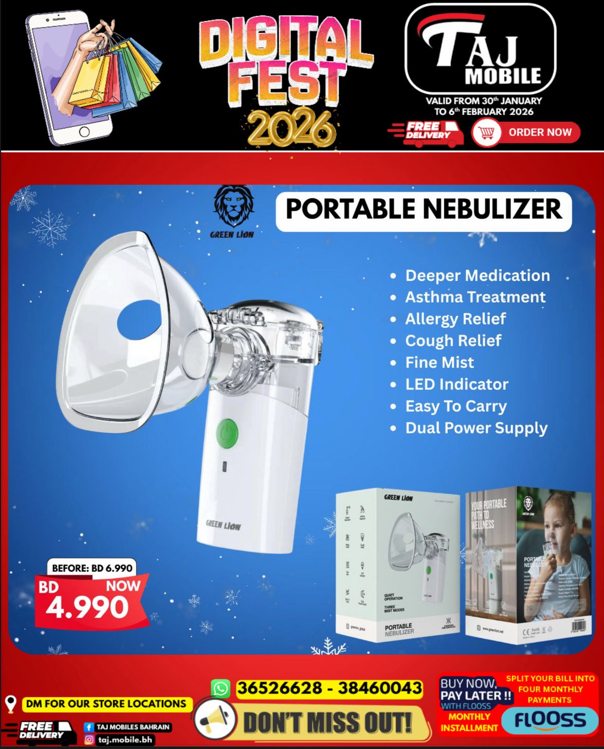 Taj Mobiles Bahrain Offers from 30 January to 6 February 2026 Digital Festival