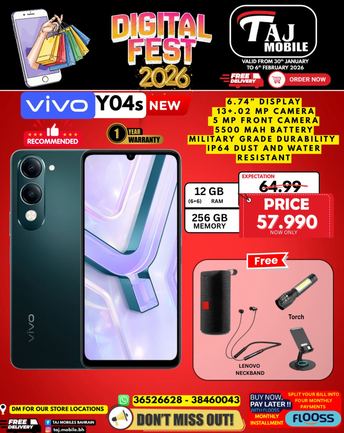 Taj Mobiles Bahrain Offers from 30 January to 6 February 2026 Digital Festival