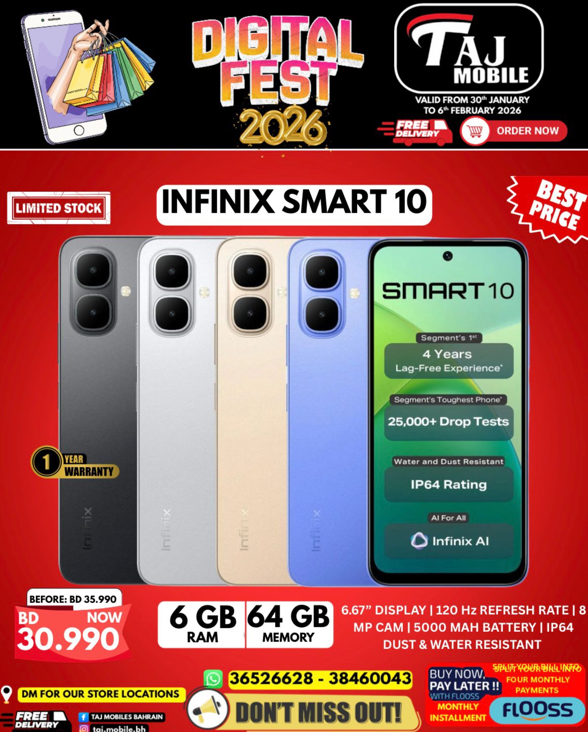 Taj Mobiles Bahrain Offers from 30 January to 6 February 2026 Digital Festival