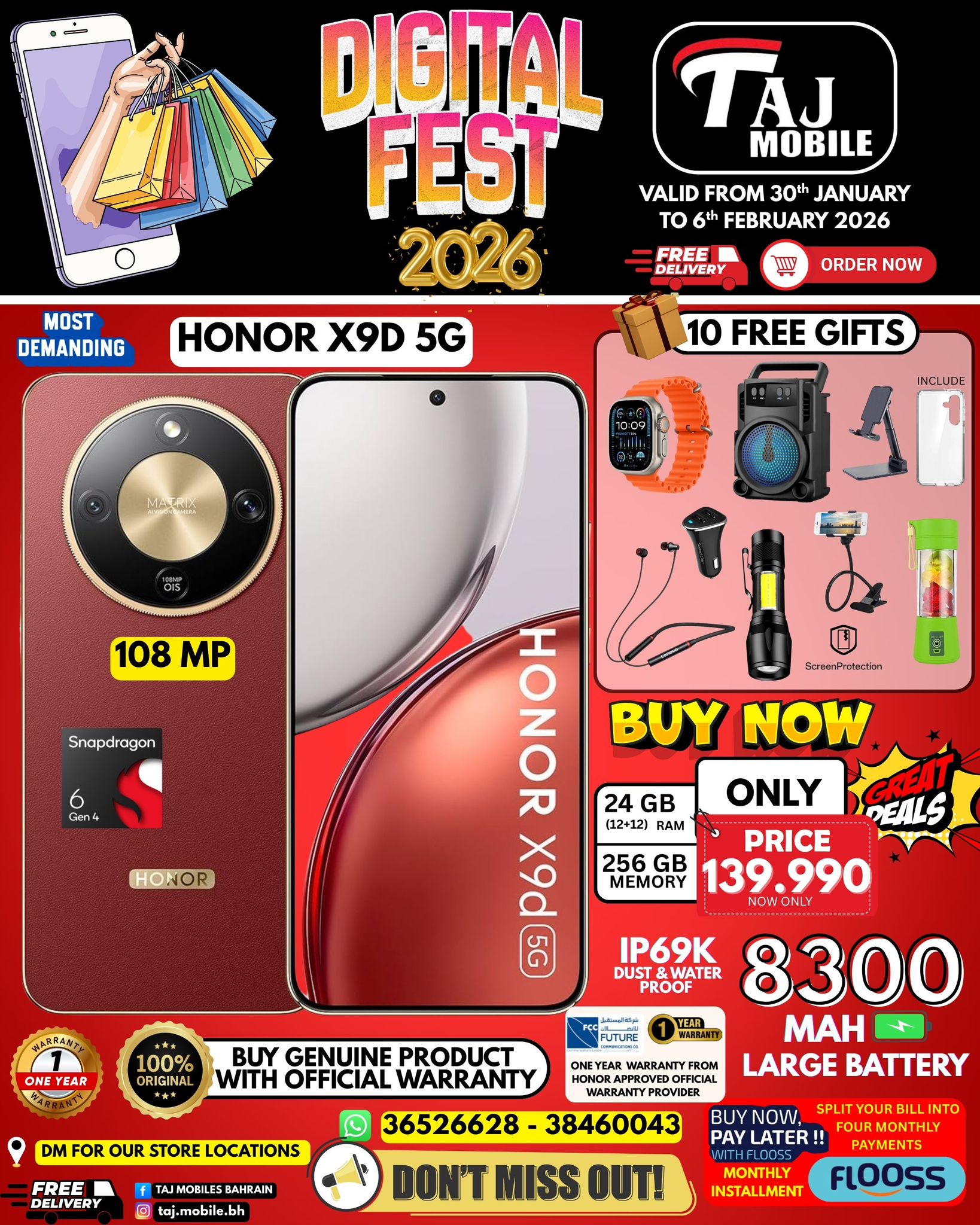 Taj Mobiles Bahrain Offers from 30 January to 6 February 2026 Digital Festival