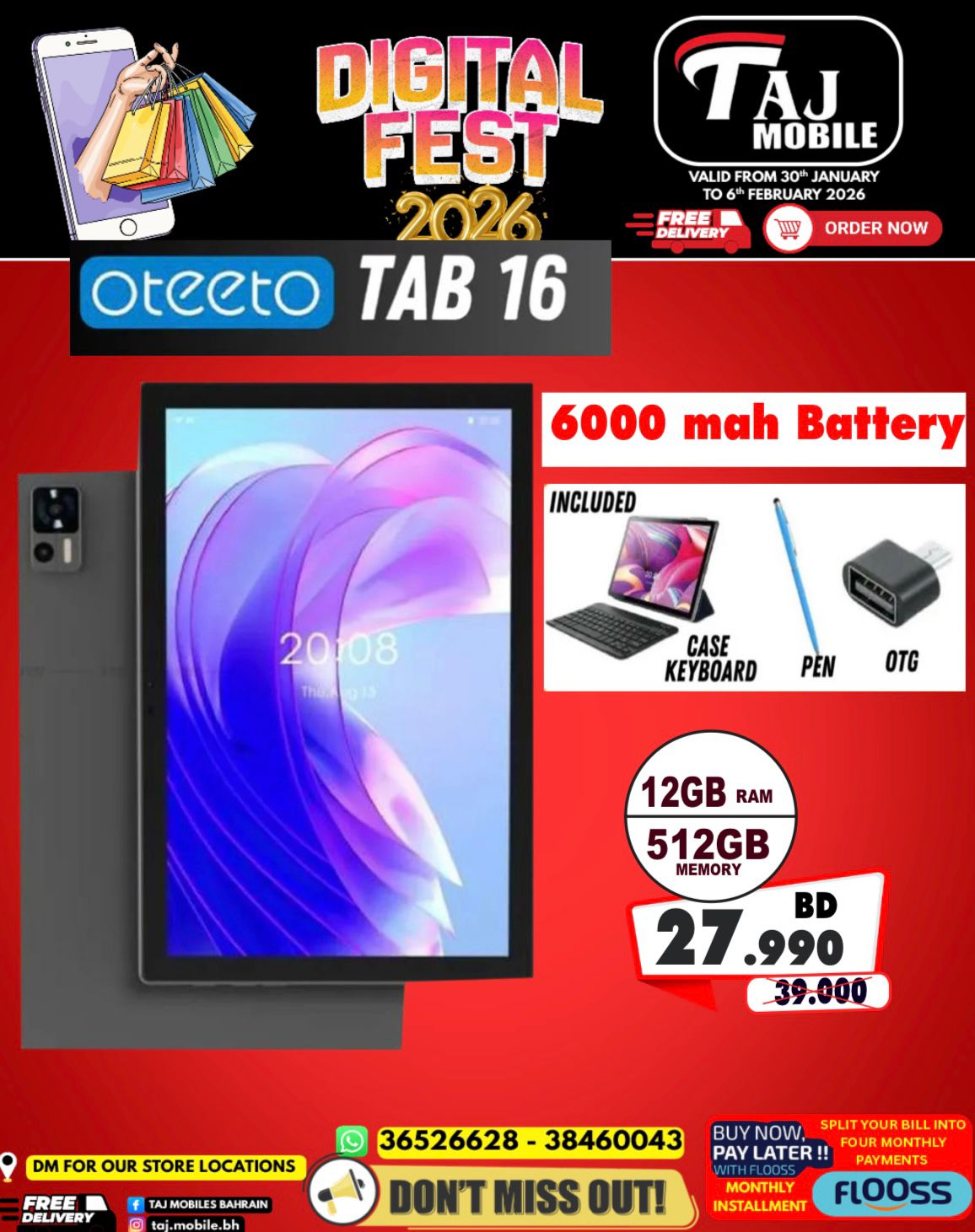 Taj Mobiles Bahrain Offers from 30 January to 6 February 2026 Digital Festival