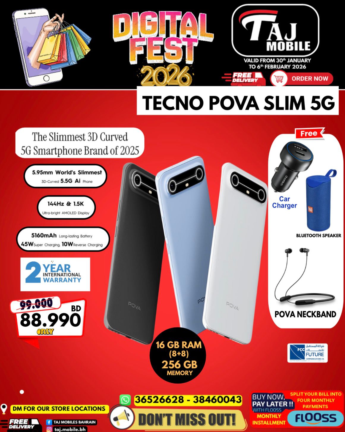 Taj Mobiles Bahrain Offers from 30 January to 6 February 2026 Digital Festival