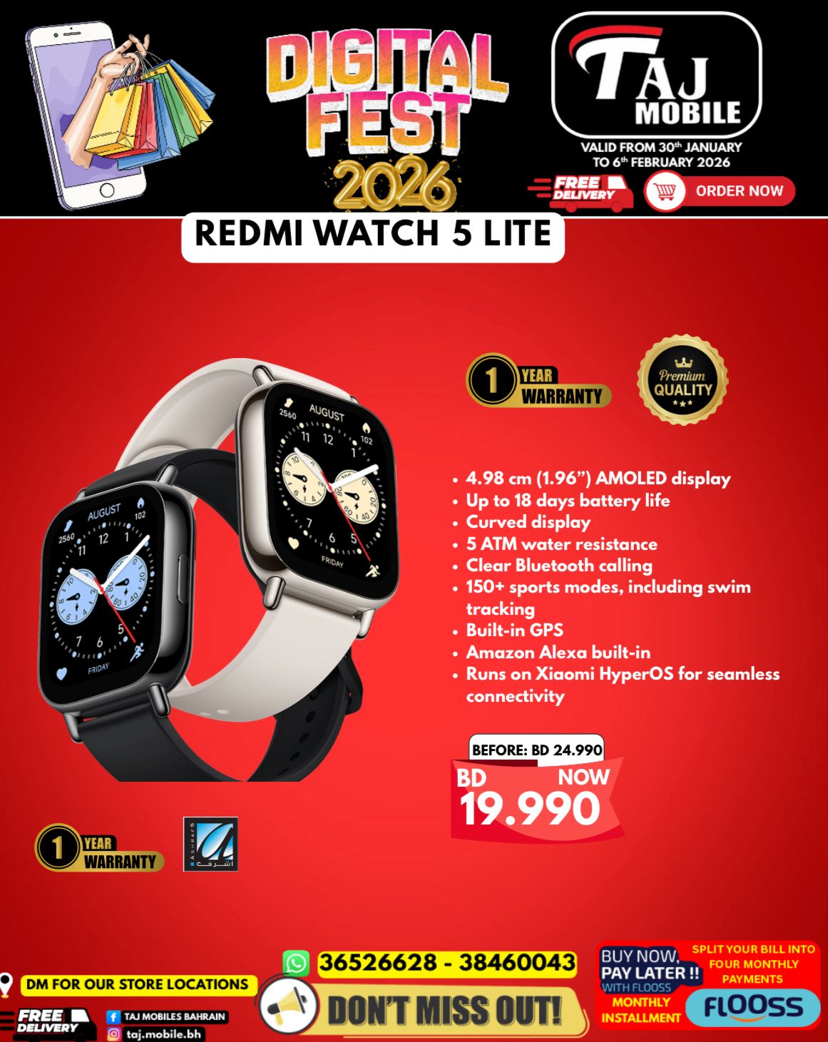 Taj Mobiles Bahrain Offers from 30 January to 6 February 2026 Digital Festival