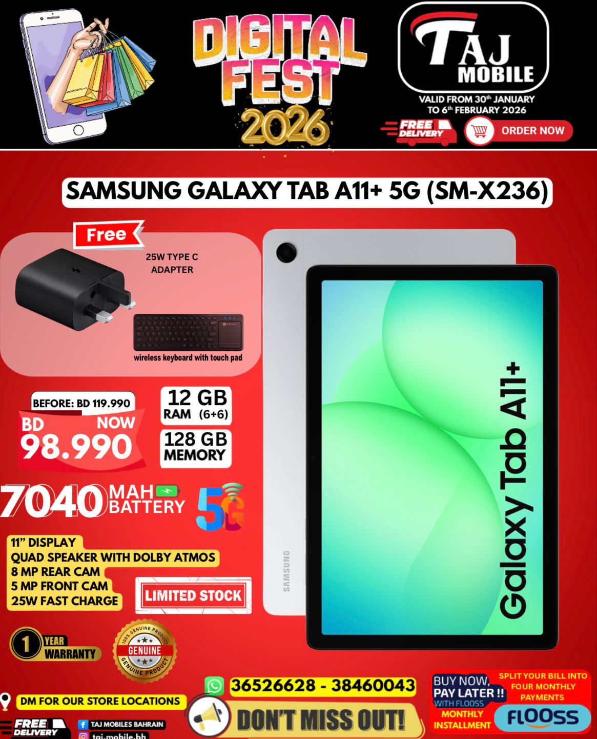 Taj Mobiles Bahrain Offers from 30 January to 6 February 2026 Digital Festival