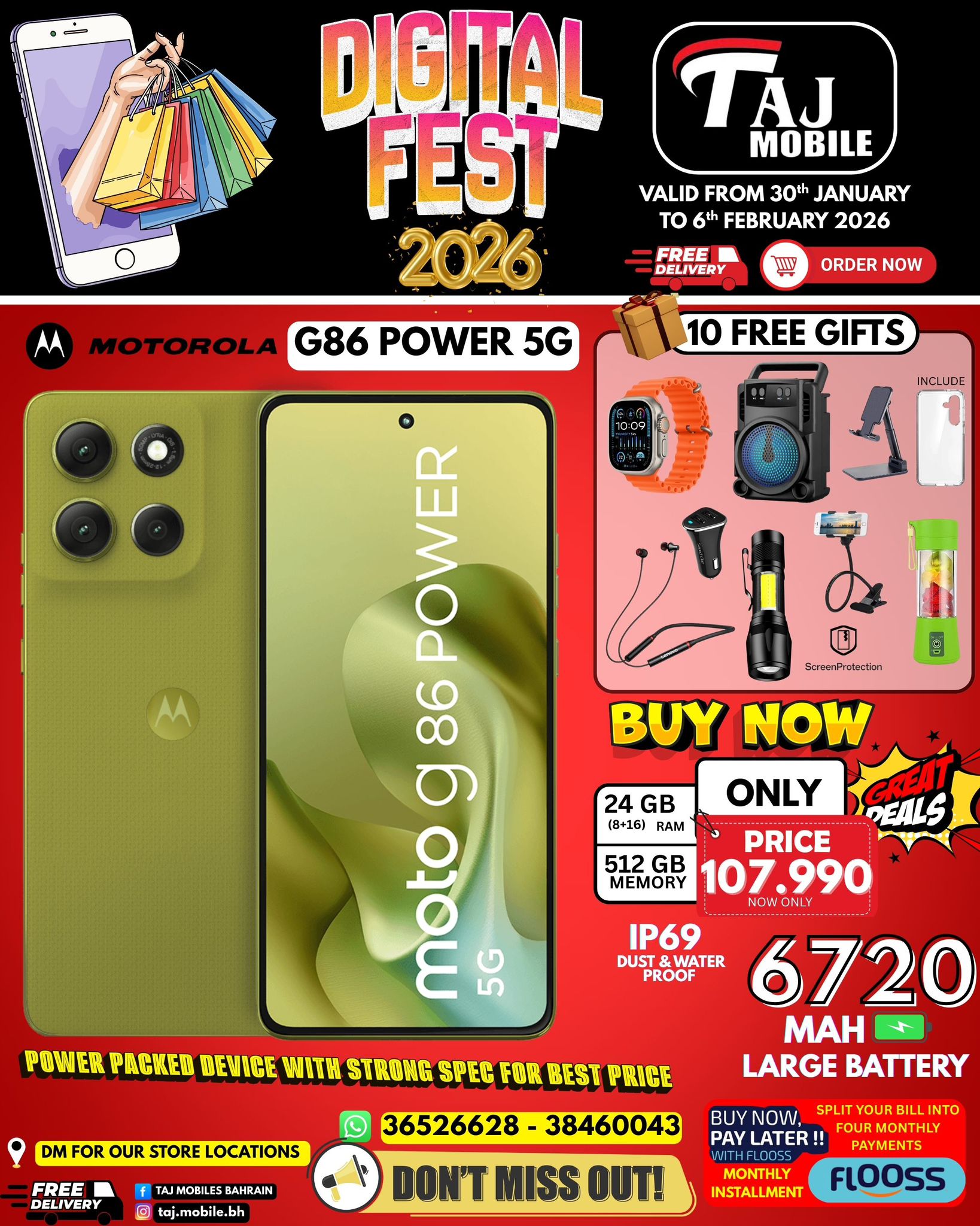 Taj Mobiles Bahrain Offers from 30 January to 6 February 2026 Digital Festival