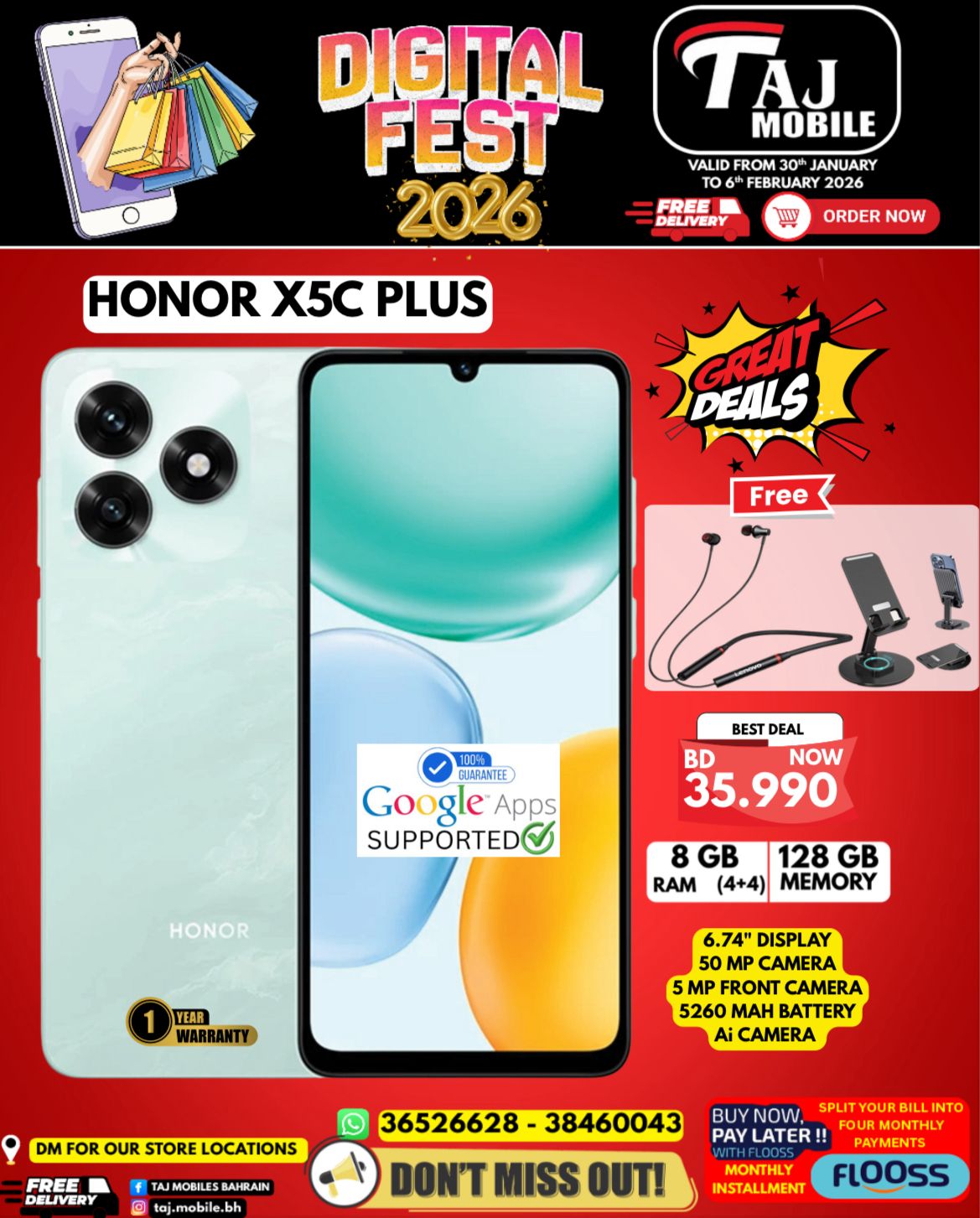 Taj Mobiles Bahrain Offers from 30 January to 6 February 2026 Digital Festival