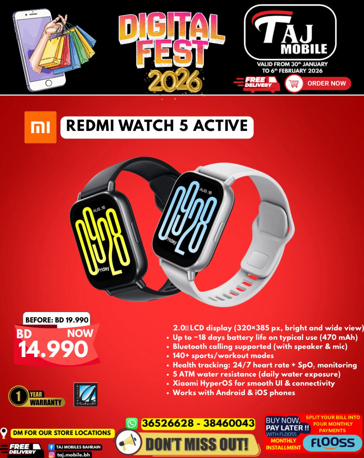 Taj Mobiles Bahrain Offers from 30 January to 6 February 2026 Digital Festival