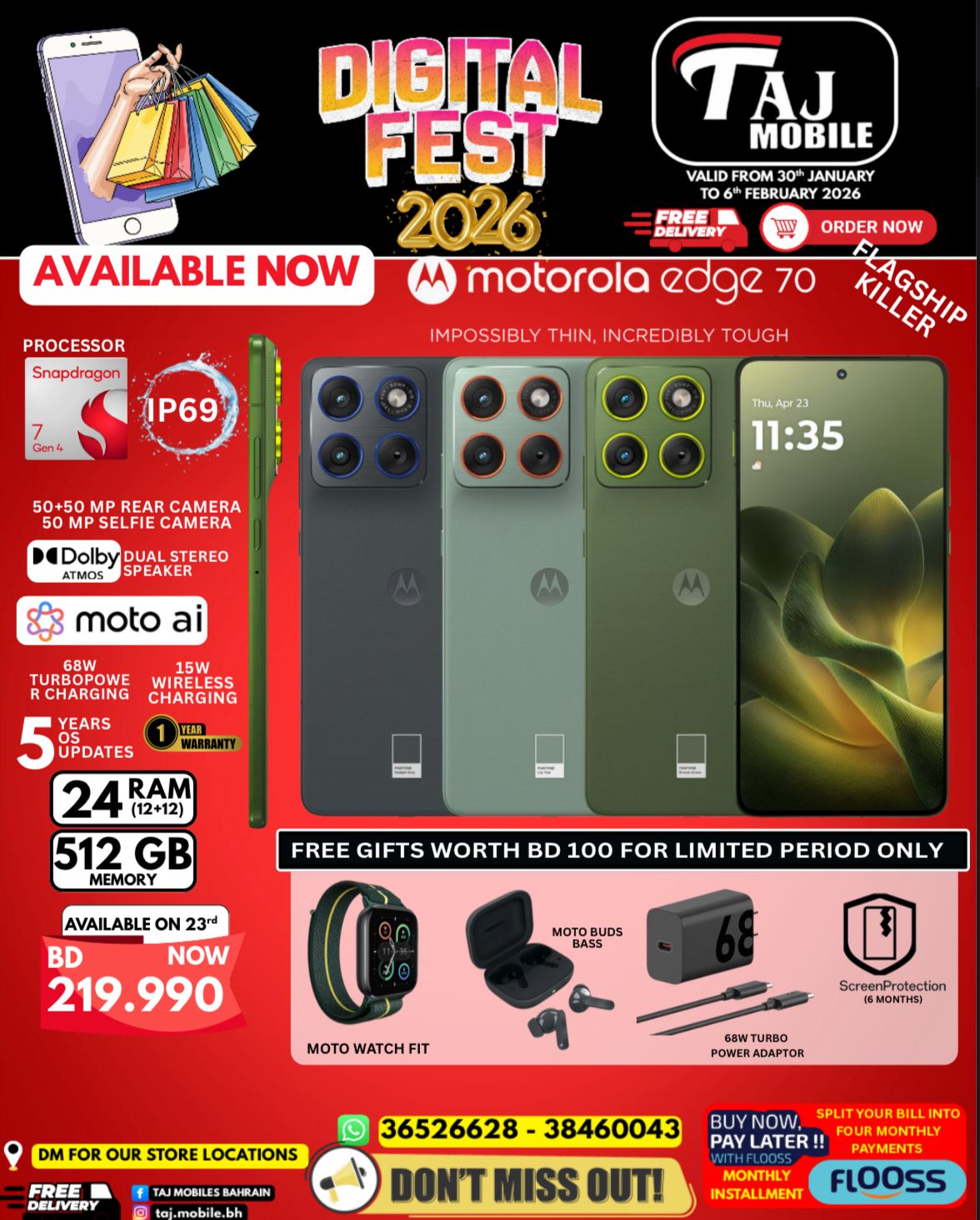 Taj Mobiles Bahrain Offers from 30 January to 6 February 2026 Digital Festival
