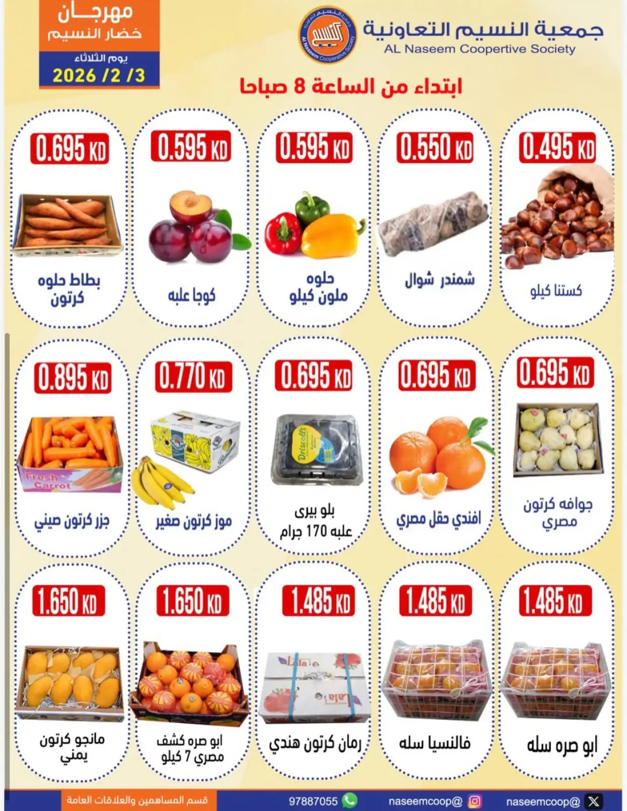 Page 3 in Vegetable and Fruit Festival Offers at Naseem co-op Kuwait