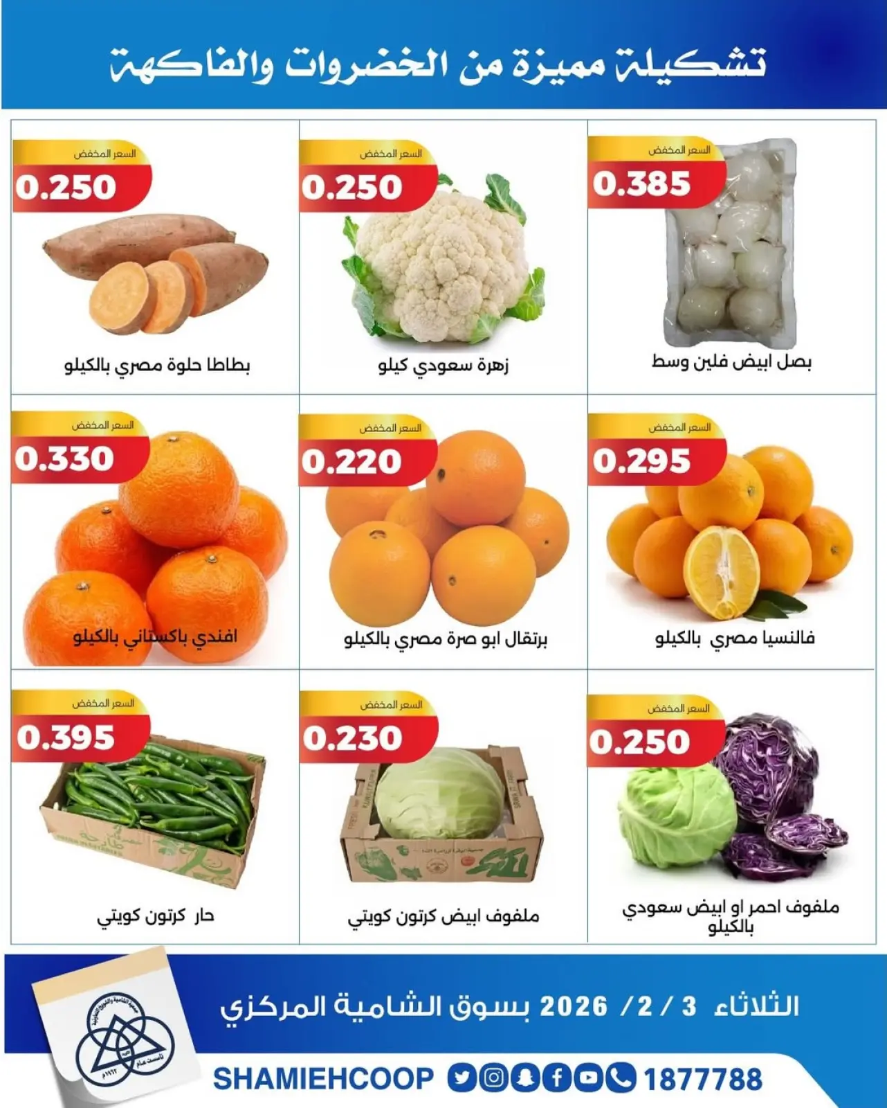 Page 6 in Vegetable and fruit offers at Shamieh coop Kuwait