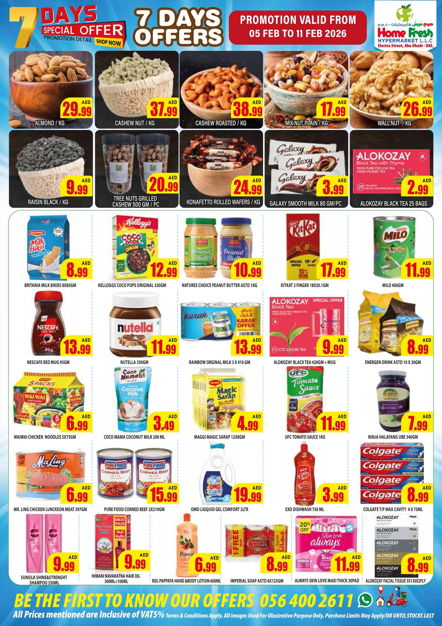 Home Fresh supermarket  Abu Dhabi  Offers from 5 to 11 February Big Day Deals