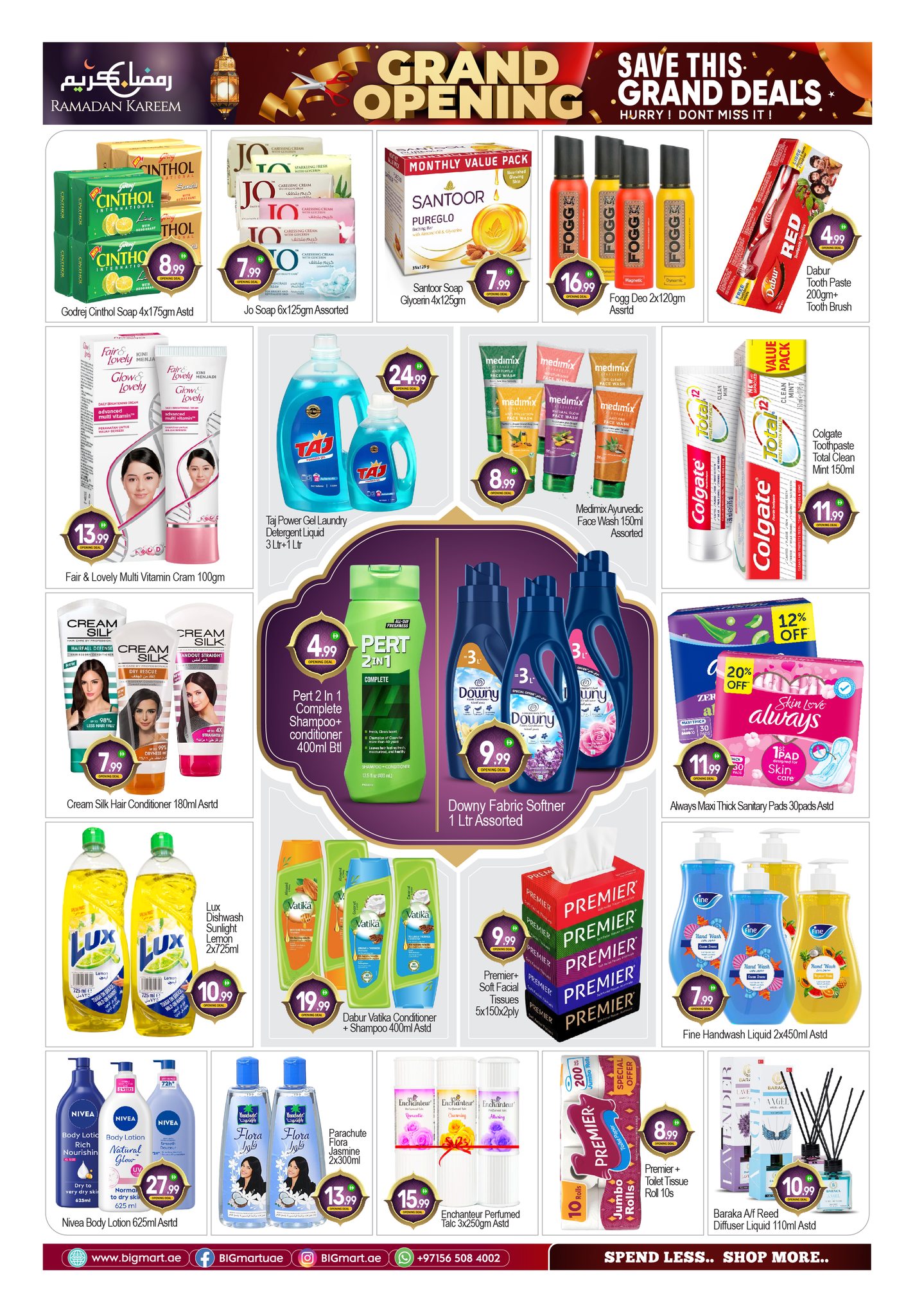 Ofertas de BIGmart  Abu Dhabi  de 16 a 18 febrero Gran apertura Ofertas