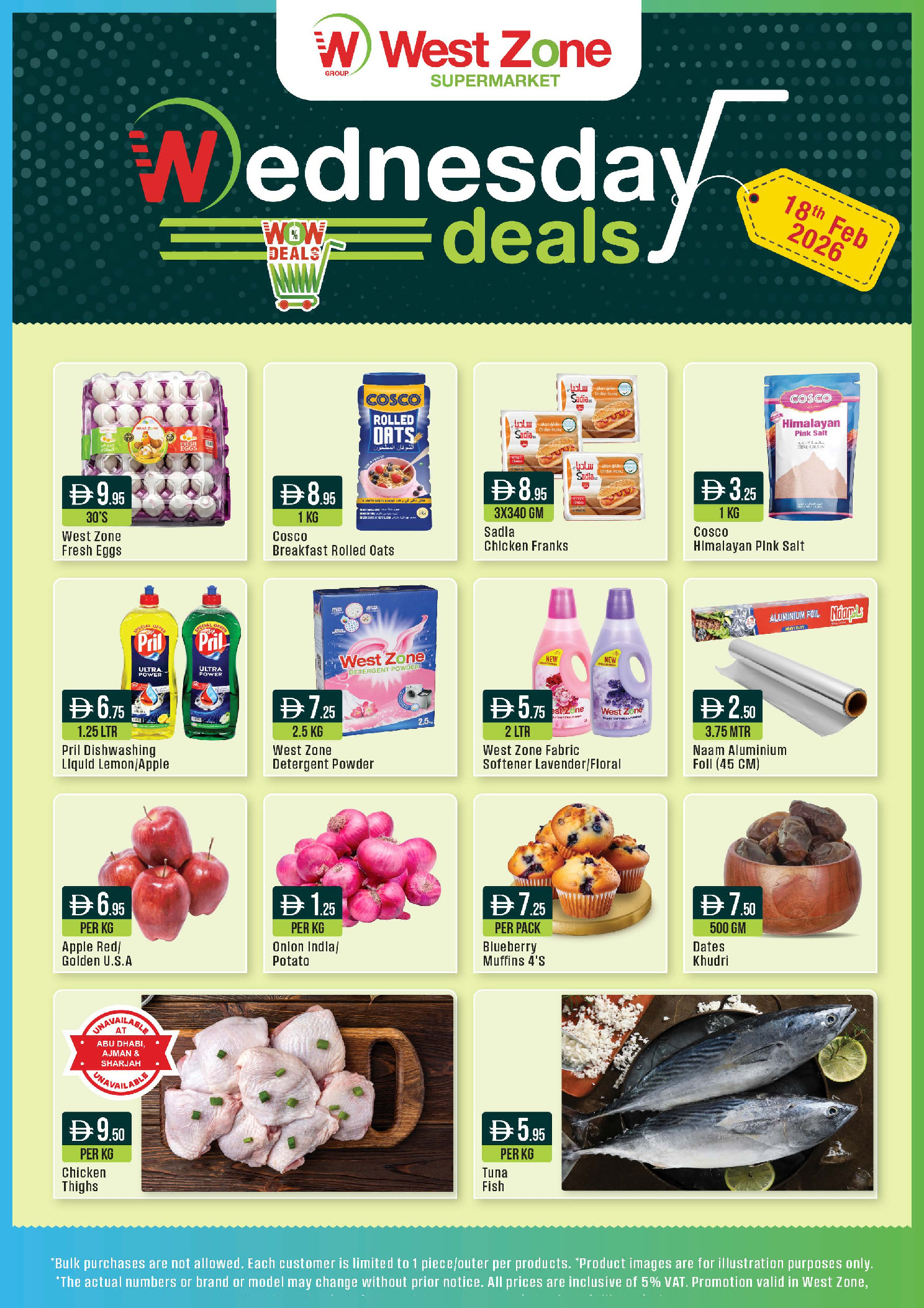 West Zone supermarket UAE Offers Wednesday 18 February Wednesday Deals