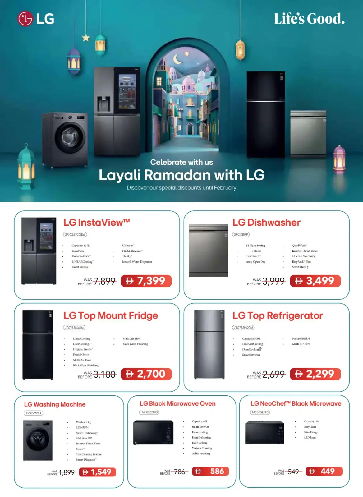 Offres Geant  Centre Sahara Charjah  de 3 février à 12 mars Économies du Ramadan - Page 7