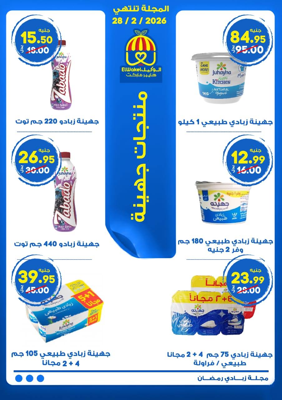 Hyper El Wakel Egypt Offers from 22 to 28 February 2026 Yogurt Offers - Page 1