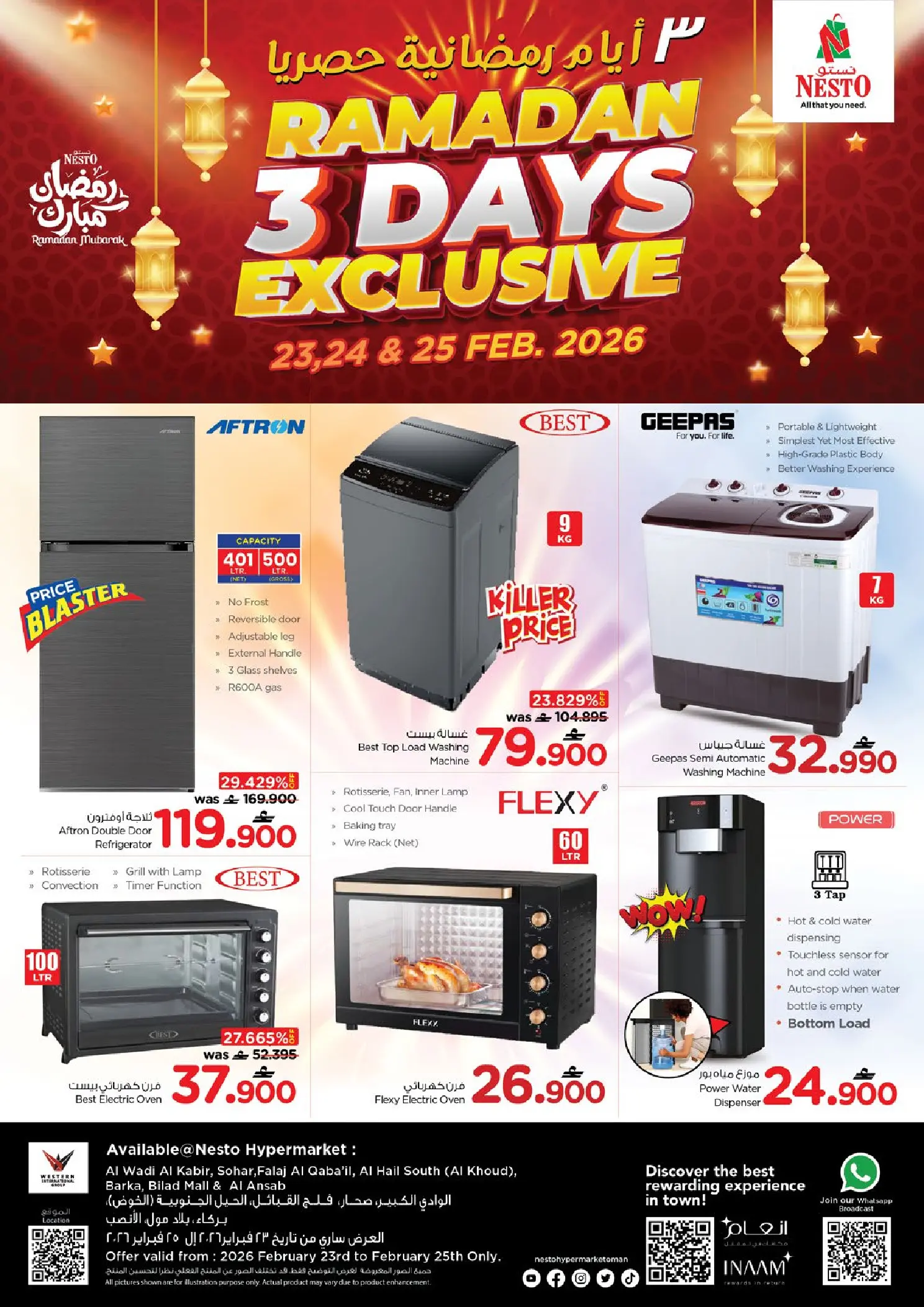 Nesto Oman Offers from 23 to 25 February 2026 Exclusive Ramadan Offers - Page 1