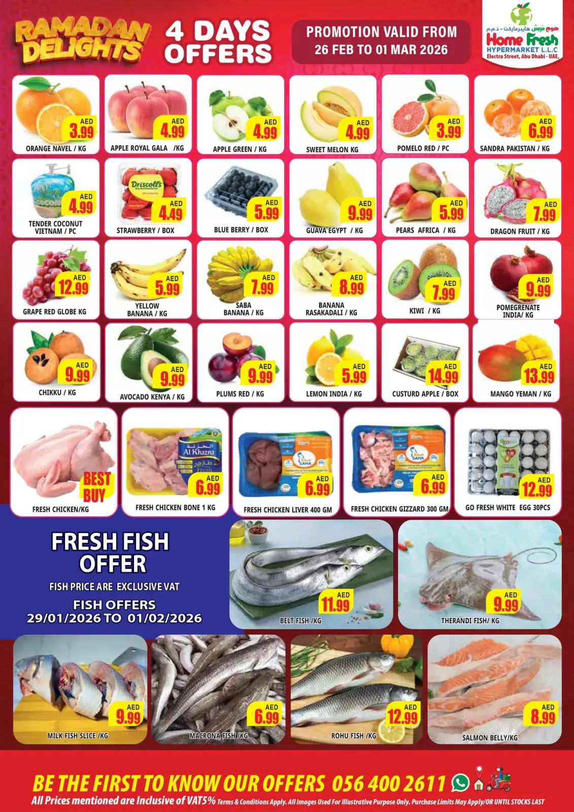 Offres supermarché Home Fresh Émirats arabes unis de 26 février à 4 mars 2026 Offres Ramadan - Page 4